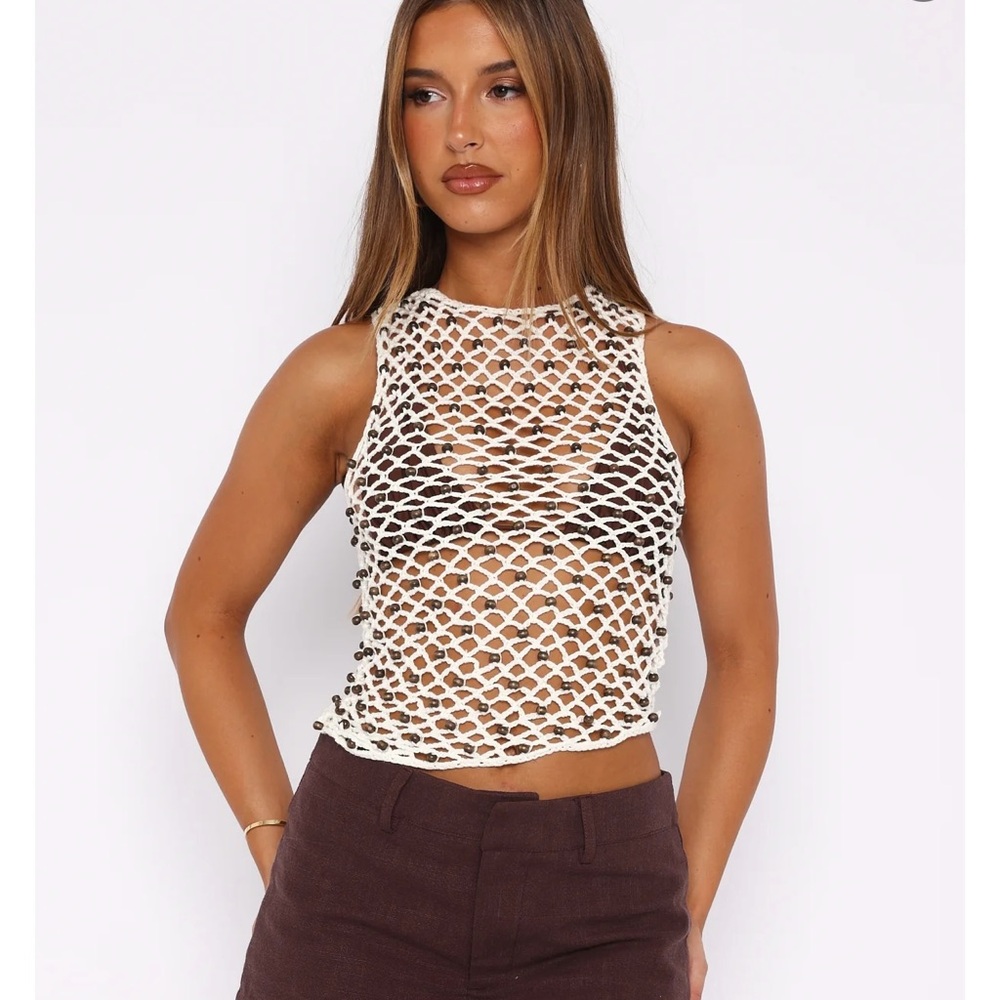 White Fox Boutique Rely On Me Crochet Top